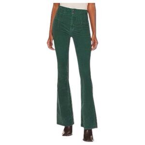 Free People We The Free Jayde Flare Jeans Forest Green High Rise Women’s Size 26